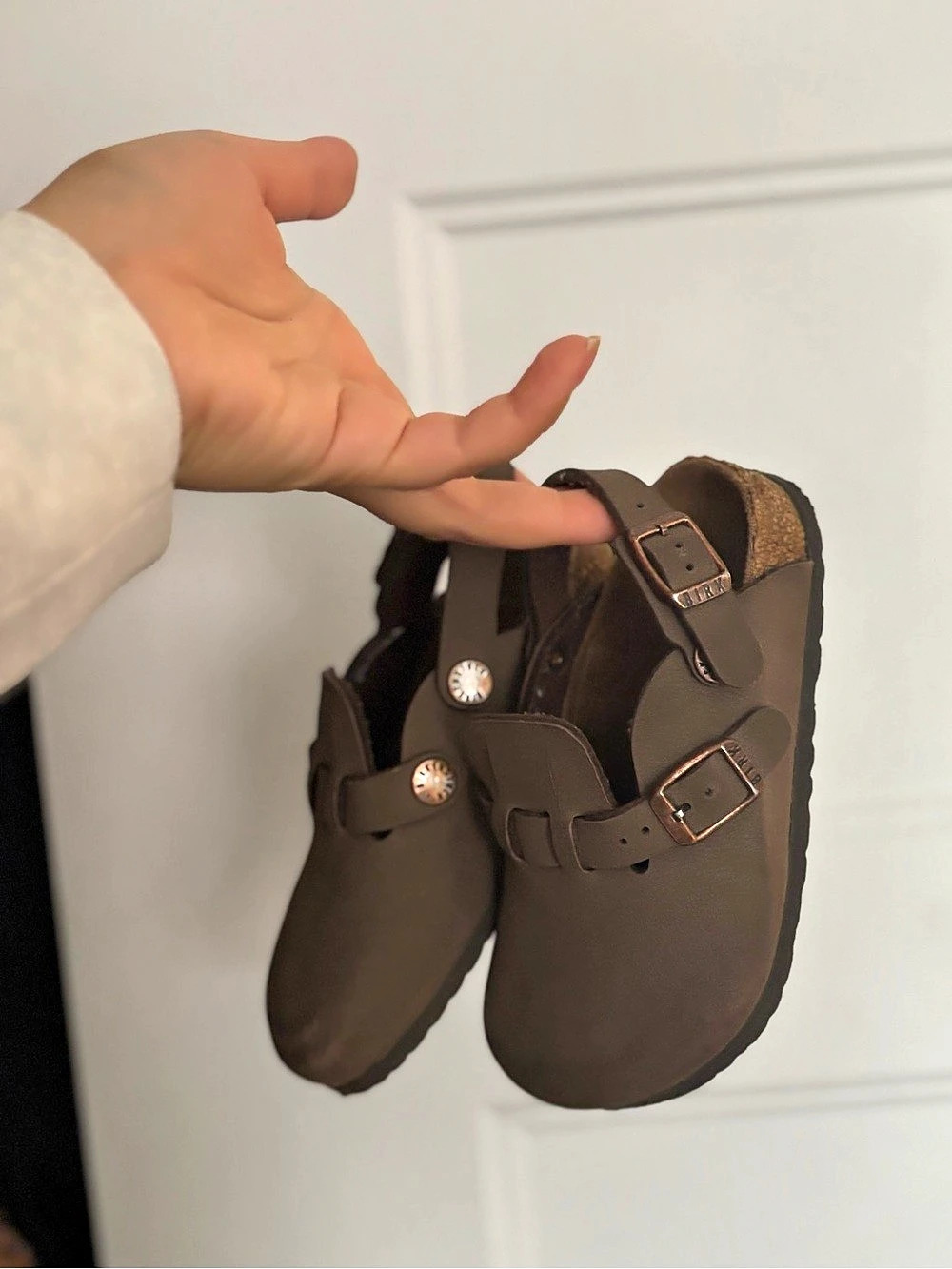 Birkenstock Kay Kids Brown Clogs